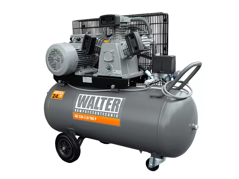 Virzuļkompresors GK 530, 440 l/min, 3 kW, 100 l (GK 530_100, WALTER)