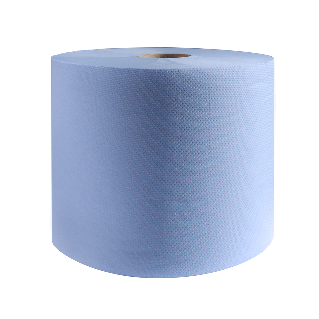 Two-ply paper wipes 22x36 cm, blue, 1000 sheets (7875-502/2, NORMFEST)