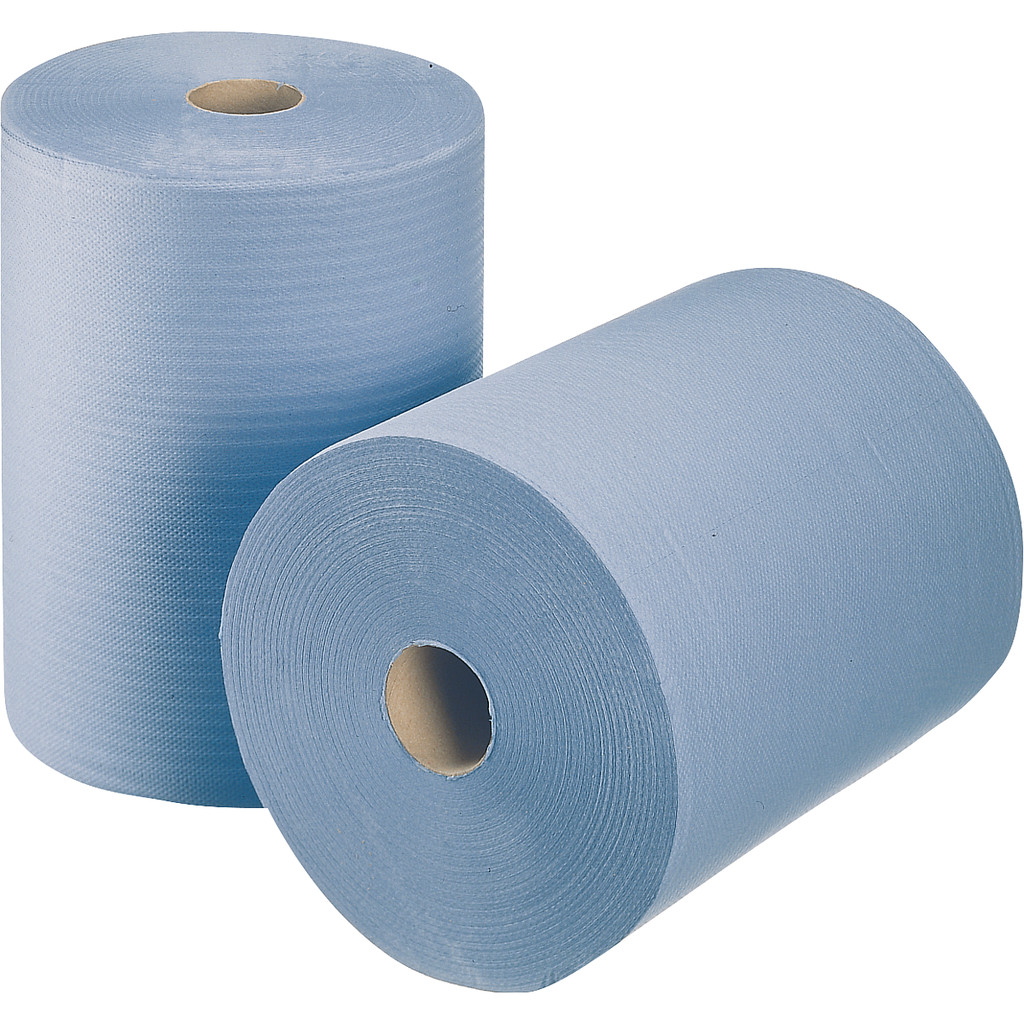 Two-ply paper wipes 38x36 cm, blue, 1000 sheets (7875-503/2, NORMFEST)