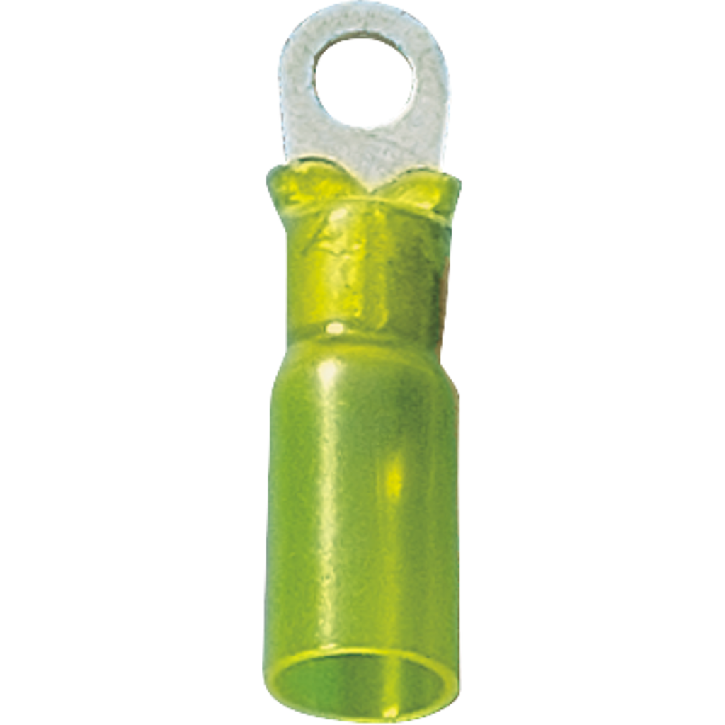 Ring terminal M4, yellow, 4,00-6,00mm2 (3555-914-4/25, NORMFEST)