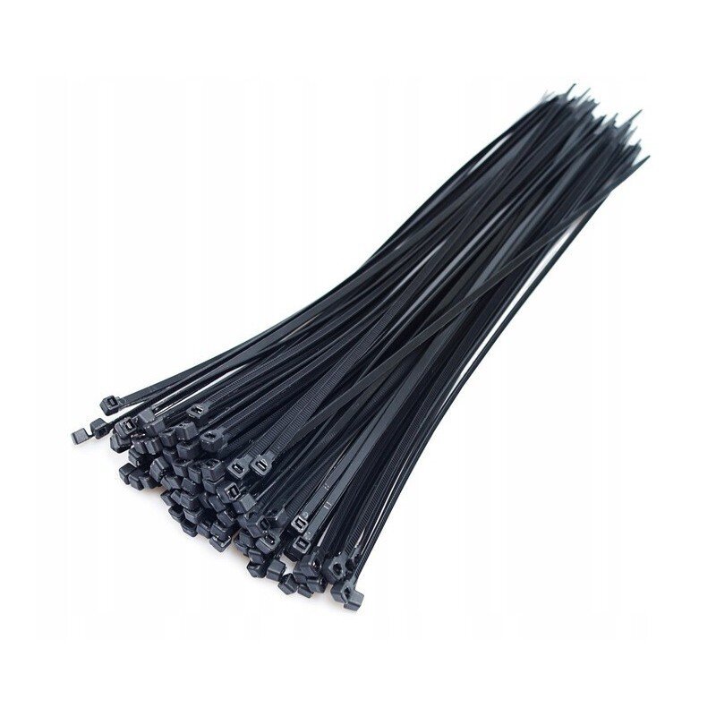 [3502-151/100] Plastikinis užveržėjas, juodas, 282x4,5mm (100 vnt)