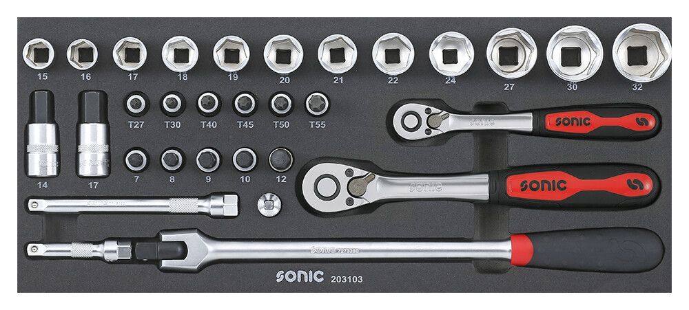 Instrumentu komplekts 3/8 collas SFS-XS, 31 gab. (203103, SONIC)