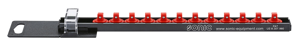 Socket rail 1/4 in., 12 clips (PR-L260212, SONIC)