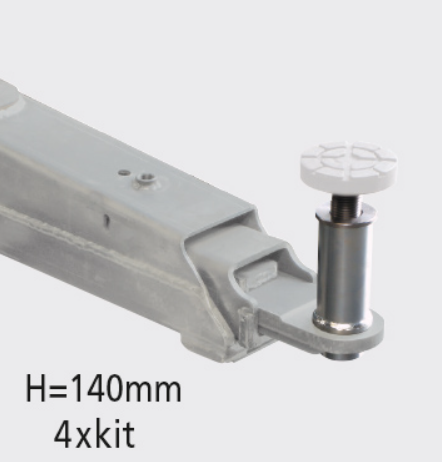 Rubber pad H=140 mm for quick drop-in, RAVAGLIOLI (S224A4)