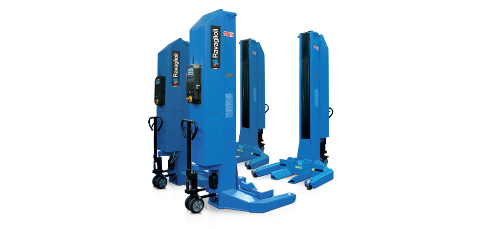Elektrohidraulinis 4 mobilių kolonų keltuvas 4×5,5 T, RAVAGLIOLI (RAV305H.4WS, RAVAGLIOLI)
