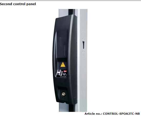 Papildomas valdymo pultas dviejų kolonų keltuvams Rotary (CONTROL-SPOA3TC-NB, BLITZROTARY)