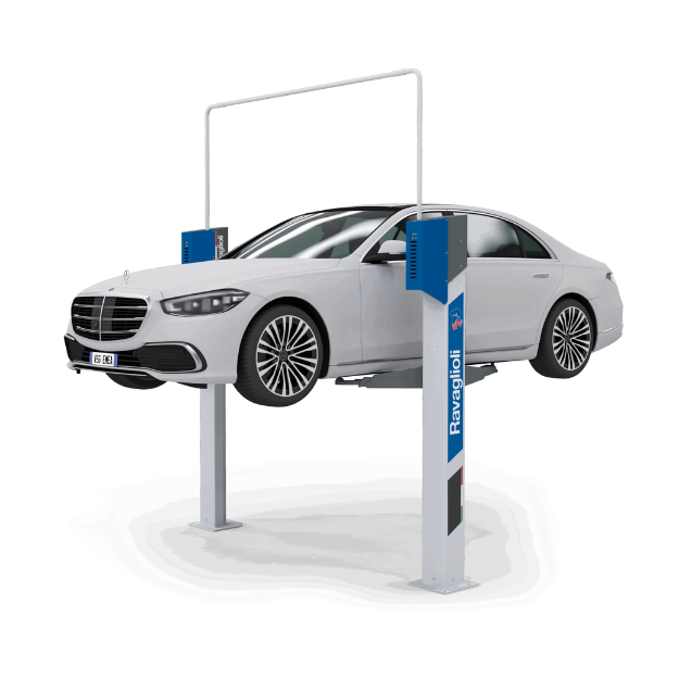 Electro-mechanical two-post lift 3.5 T with Teq-Link (KPX35), RAVAGLIOLI (RAV.KPX35.990105, RAVAGLIOLI)