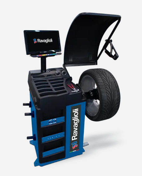 Elektroninės ratų balansavimo staklės su monitoriumi GP3.150WS, RAVAGLIOLI (RAV.G3150.201386, RAVAGLIOLI)