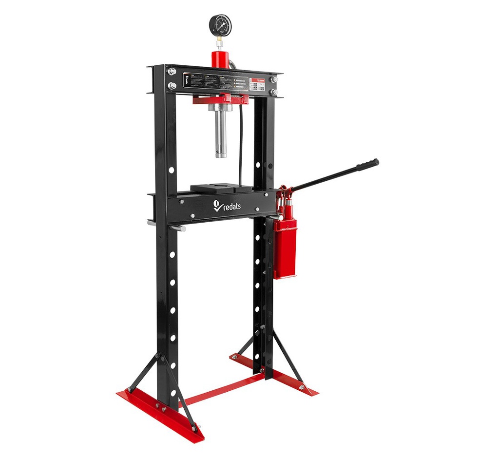ᴿᴰ Hydraulic workshop press 20T H-370 with double pump (07-01-85, REDATS)