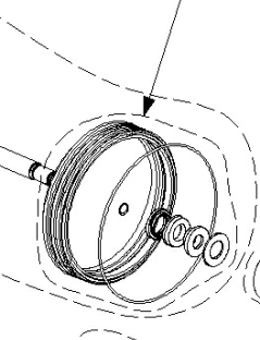 Tyre changer press-arm cylinder seal kit T5320 2S (EAK0306G19A, JOHN BEAN)
