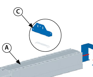 [XTK-KST] Dujų ištraukimo sistemos bėgelio detalė Filcar