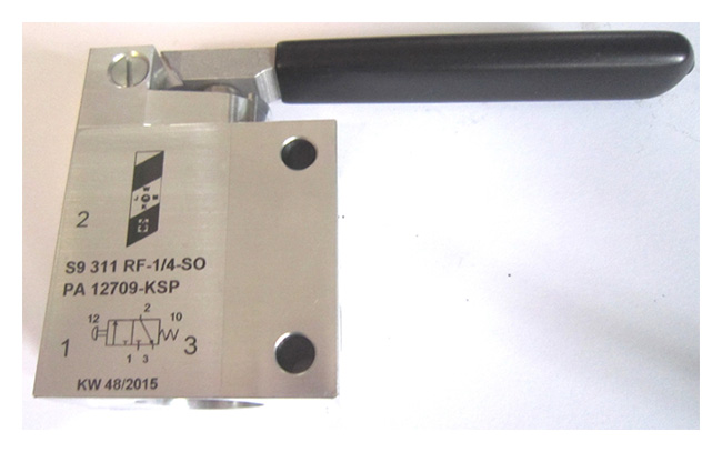 Manual 3/2 hydraulic fluid directional control valve (KPV.3-2T-VENTIL, PITLIFT)