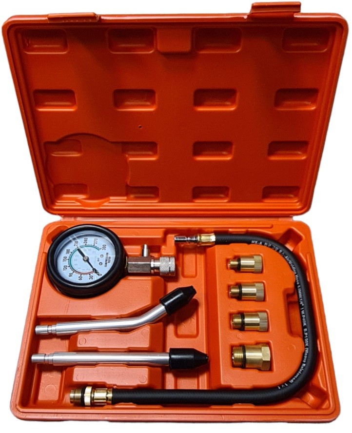 [91700000] Kompresiografas benzininiams varikliams su adapterių komplektu