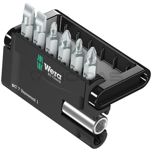 Screwdriver bit set Bit-Check 7 Universal 1, 7 pcs (05056295001, WERA)