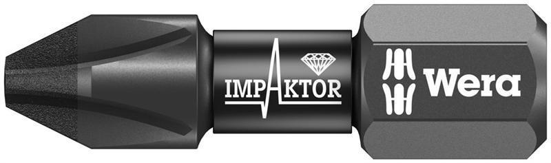 Trieciena skrūvgrieža uzgalis 851/1 IMP DC Impaktor PH2x25 mm (05057616001, WERA)