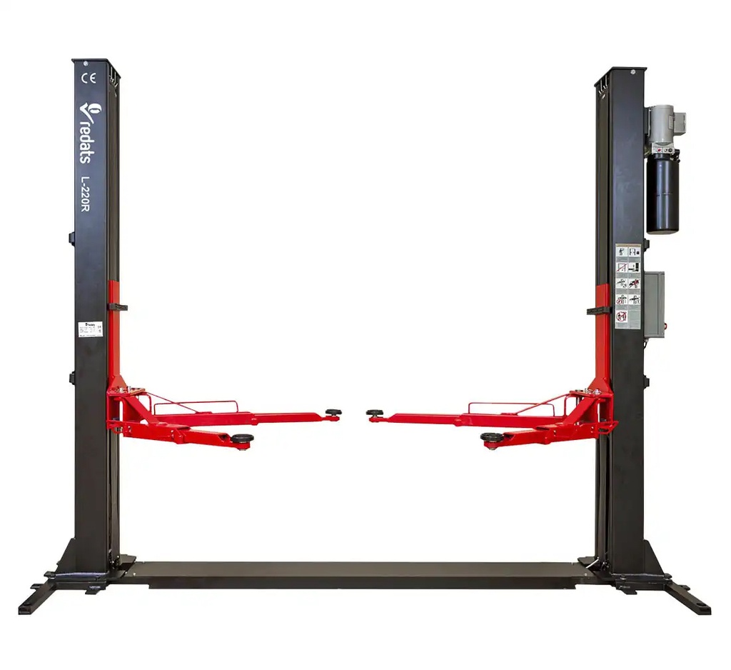 Automatic two post lift 4T REDATS L-220R with reinforcing base (15-00-93, REDATS)