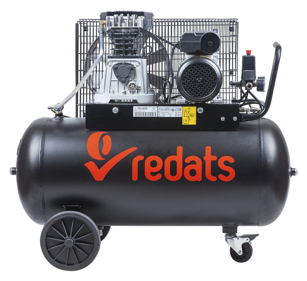REDATS stūmoklinis kompresorius T-100F 100 l 1,5 kW, 230 V (16-01-11, REDATS)
