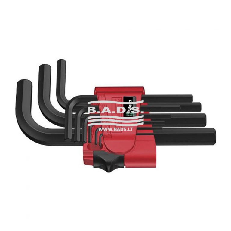 Angled short hex key set 950/9 BM N 9pcs (05021737001, WERA)