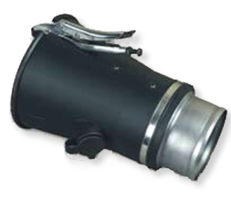 Nozzle with a clamp 150 mm for the exhaust extraction hose (BNPG-150/200, CORAL)