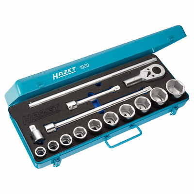 Socket set 3/4 inch hexagon 15-pcs (1000, HAZET)