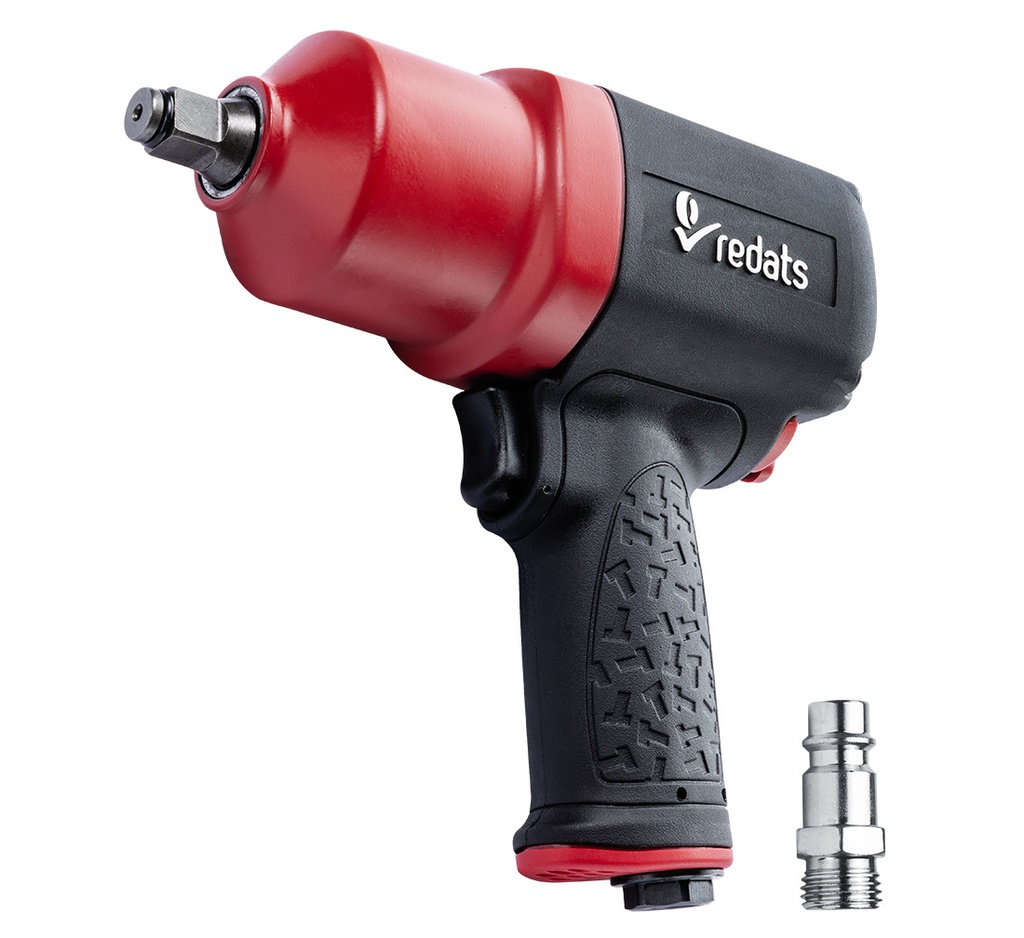Pneimatiskā triecienatslēga 1900 Nm 1/2" REDATS P-180 + 1/4" ievads (07-02-14, REDATS)