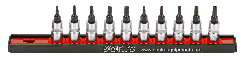 Sonic Bit Socket Set 1/4" TX 10-Piece (101004, SONIC)