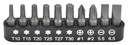 Antgalių 1/4" rinkinys (10 vnt.) (101007, SONIC)