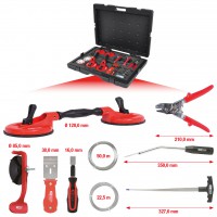 Windscreen repair kit, 12 pcs (140.1065, KS TOOLS)