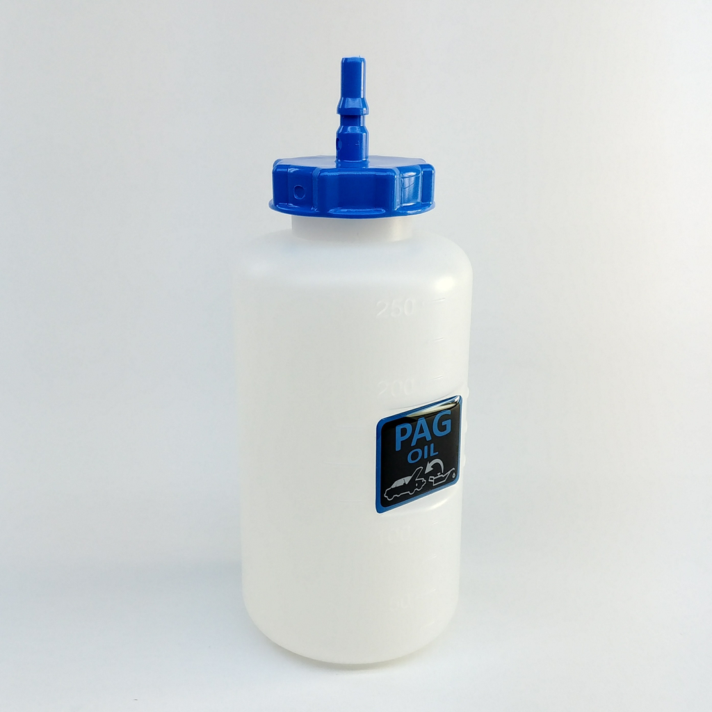 [GRCNT023] Buteliukas kondicionierių pildymo stotelei, naujai PAG alyvai, NEXT, ECOTECHNICS