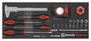 Kombinētais instrumentu komplekts kastēm, 25 gab. (102502, SONIC)