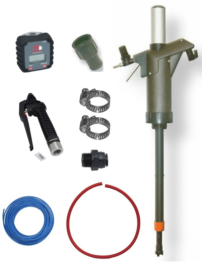 Pneumatic AdBlue dispensing pump with meter (1050-405, EUROLUBE)