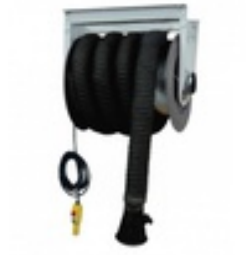 Electric exhaust extraction hose reel Ø150 mm / 13 m (ERKP-150/13-SB, CORAL)