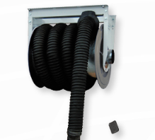 Elektrinė išmetamųjų dujų ištraukimo ritė su bevieliu valdymu Ø150 mm / 7,5 m (ERKT-150/7.5-SB, CORAL)
