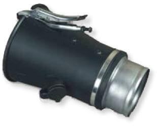 Nozzle with a clamping grip, for a hose Ø100 mm / opening Ø140 mm (BNPG-100/140, CORAL)
