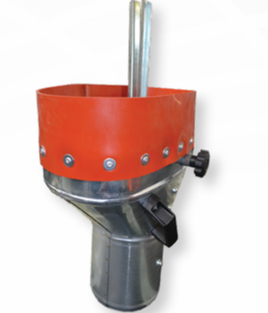 Metalinis dujų nutraukimo antgalis su vidiniu fiksavimu, Ø150 mm (BS-T-150/PI-E6-M, CORAL)