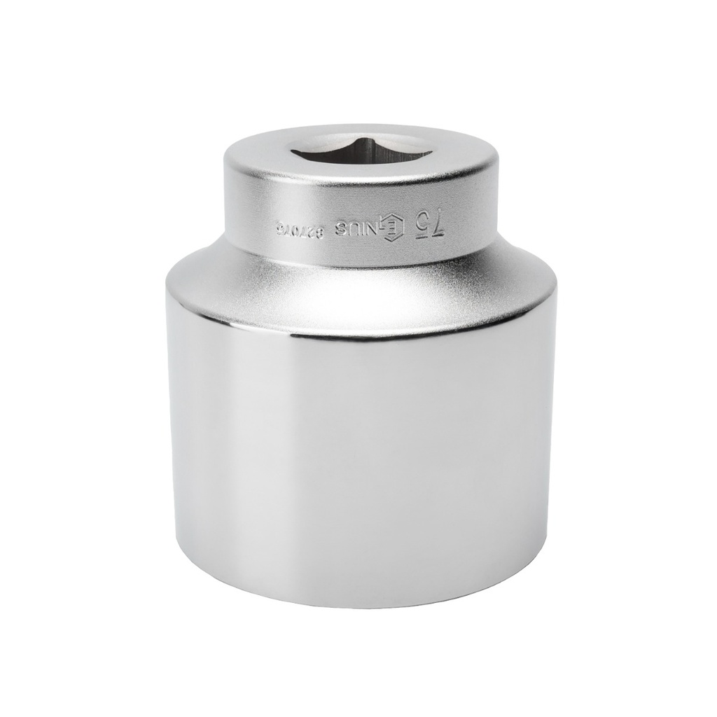 Hand socket 1″, 075 mm, 6-point (827075, GENIUS)
