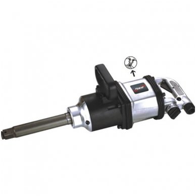 ⬡ Air impact wrench 1" with extended anvil, HYMAIR (AT9981)