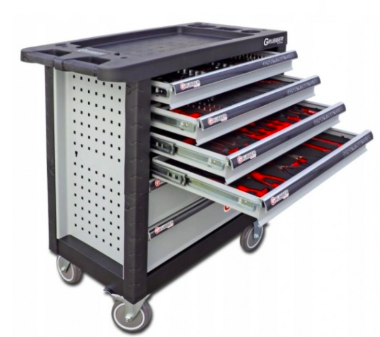 Tool trolley, 6 drawers, with 236 pcs of tools Grubber (WN236, COFRAMA)