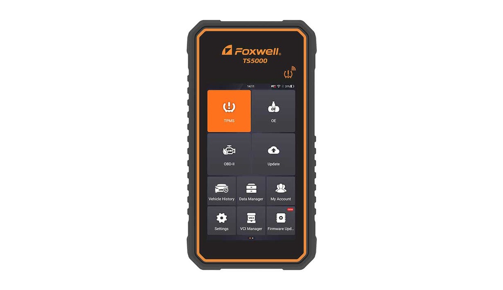 TPMS riepu spiediena sensoru diagnostikas rīks TS5000 (TS5000, FOXWELL)