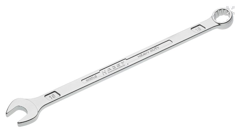 Combination wrench, extra long, 18 mm (600LG-18, HAZET)
