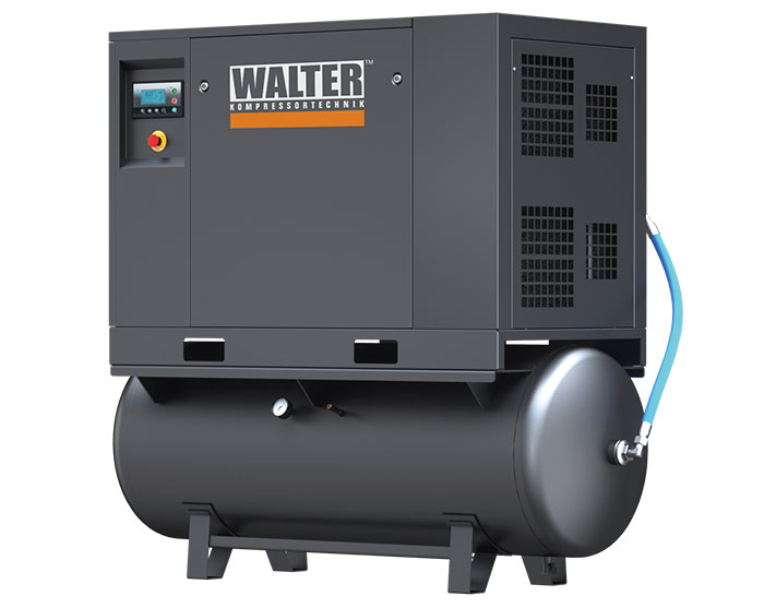 Spiralinis kompresorius su 250 l resiveriu SLRTG 7,5 (SLRTG 7,5 8bar., WALTER)