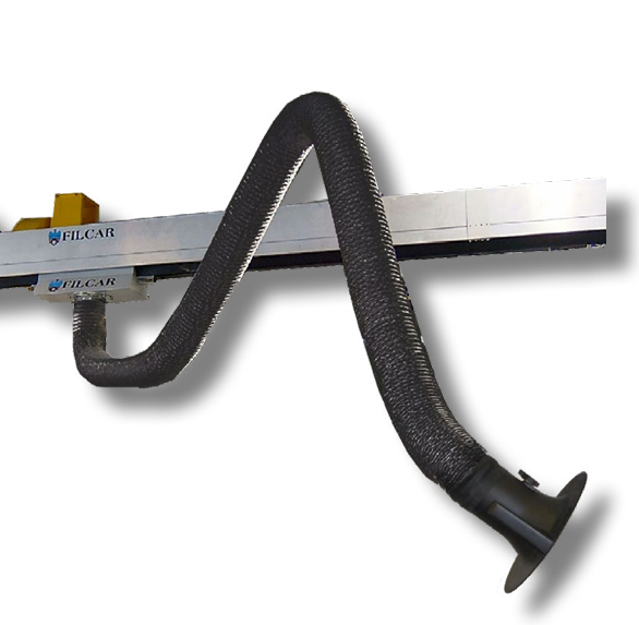 Adjustable exhaust extraction arm, 4.2 m, Ø160 mm (ARMFLEX-420, FILCAR)