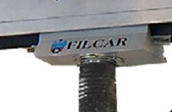 Rail exhaust extraction system trolley for hose connection (CSZB-150-XTK, CORAL)