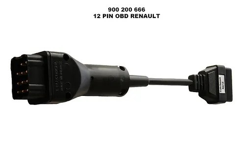 OBD kabelis 12 kontaktų RENAULT sunkvežimiams (W074062666CH, AUTOCOM)