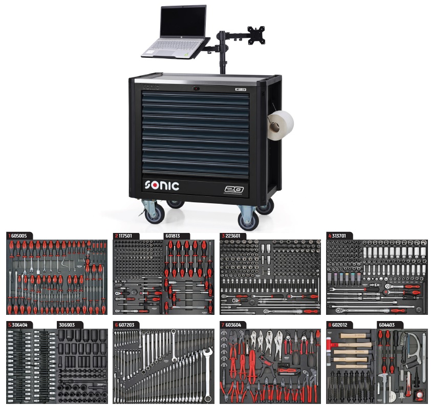 Filled toolbox NEXT S12XD toolbox 20 year 921-pcs., 792188, SONIC [792188]