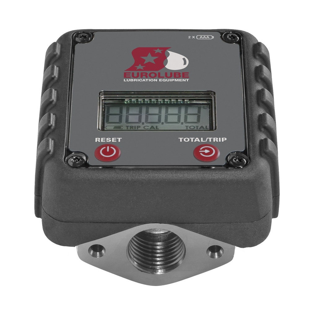 Digital inline meter G1/2 col. (F), stainless steel (1168818, EUROLUBE)