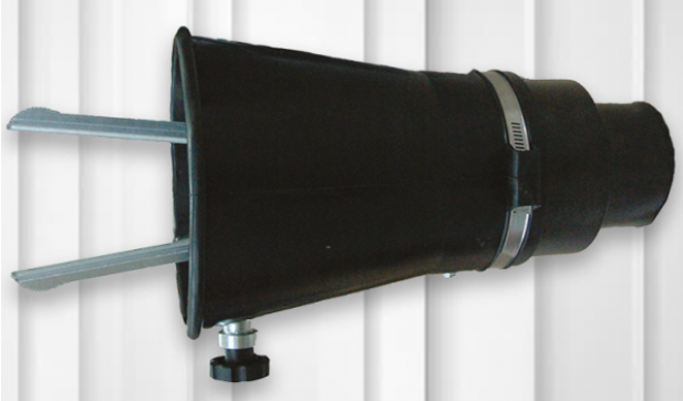 Exhaust extraction nozzle with pinch clamp (BG-075/200-PI)