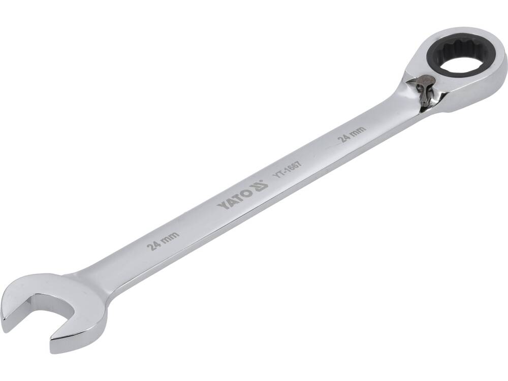 Raktas su terkšle reversinis 24 mm, YATO, YT-1667