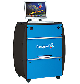 Computerised console unit with 19" TFT screen for brake tester (dviejų greičių, lengviesiems/sunkvežimiams) (RAVRT009TFVE, RAVAGLIOLI)