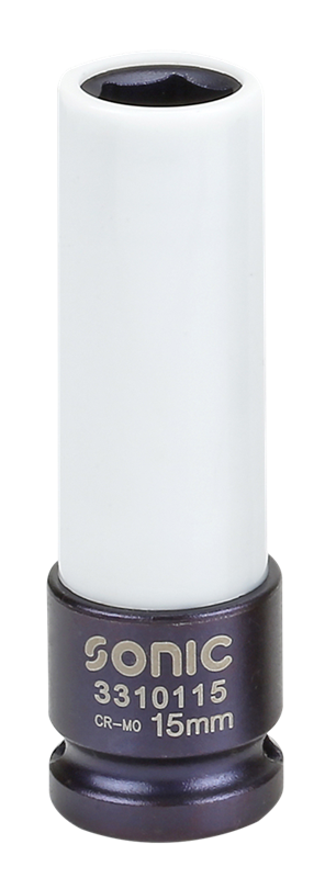 1/2" deep thin-wall impact socket 15 mm, Sonic Equipment (3310115, SONIC)